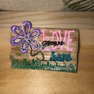 Handmade wood magnet
